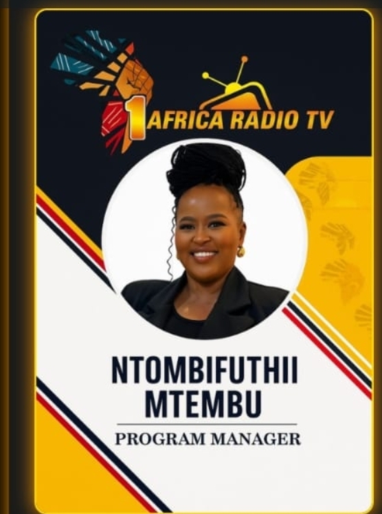 Ntombifuthi Mtembu, Program Manager at 1Africa Radio TV